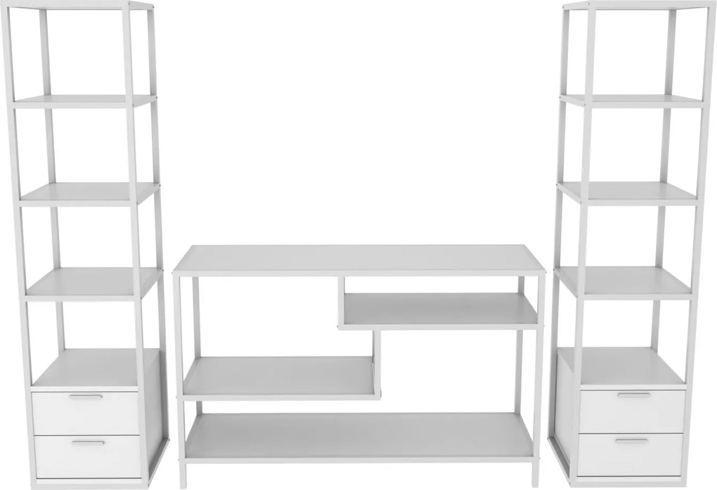 Unidade TV Robbins – Branco – 198 cm x 39 cm x 160 cm