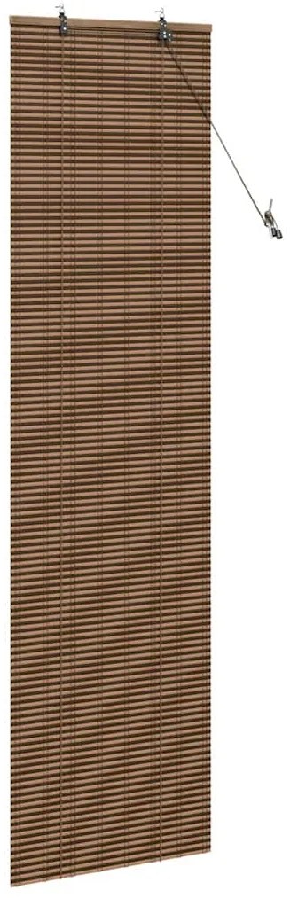 Persiana de Janela com cortinas Manual Castanho 60 x 220 cm Bambu