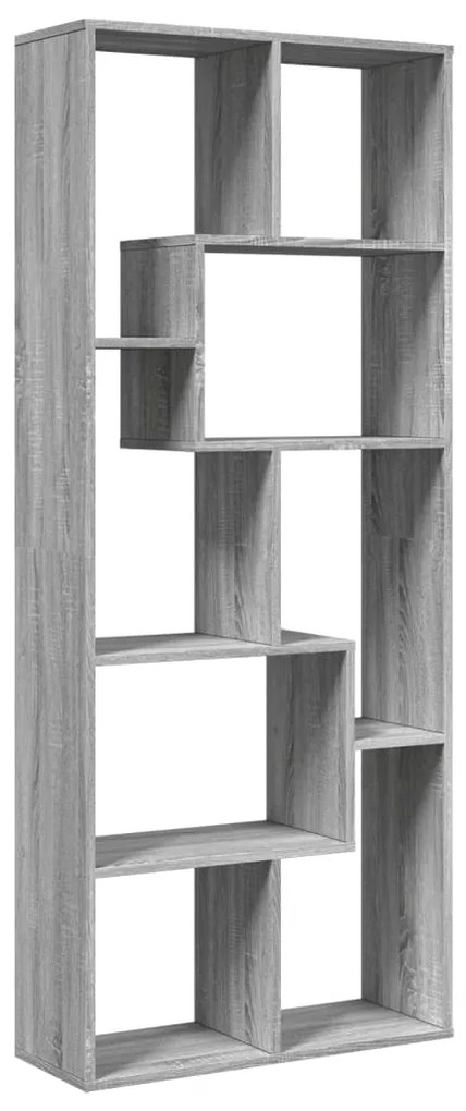 Estante divisória 67x25x161,5 cm deriv. de madeira cinza sonoma