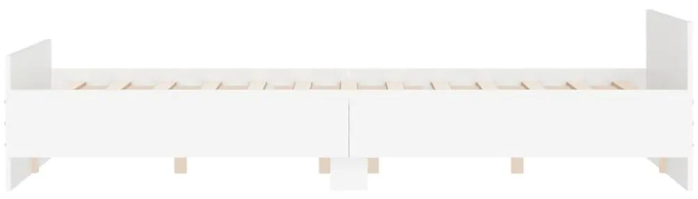 Estrutura de Cama Moona - 160x200 cm - Branco - Design Moderno