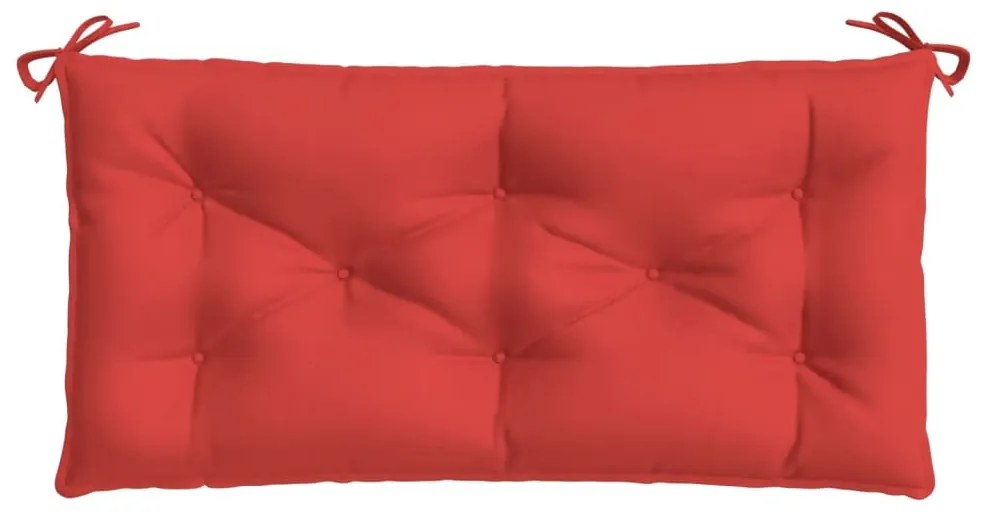 Almofadão p/ banco de jardim 110x50x7cm tecido oxford vermelho