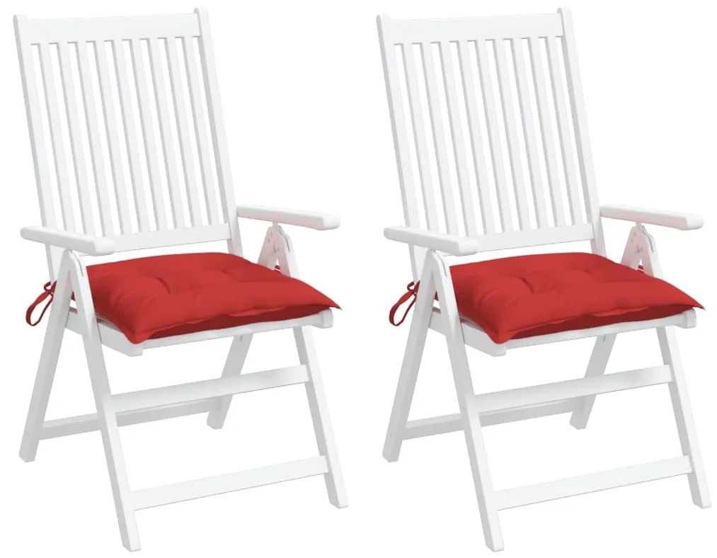 vidaXL Almofadões para móveis de paletes 2 pcs tecido oxford vermelho