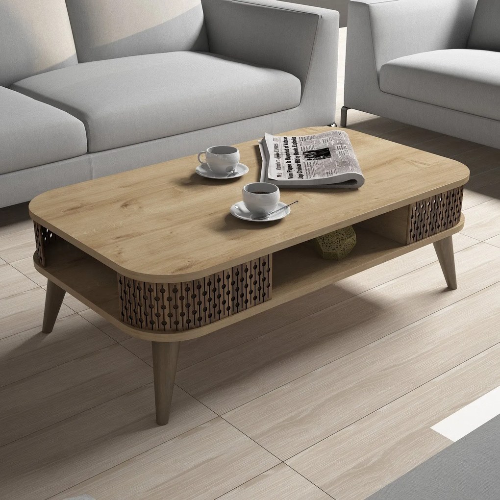 Mesa de Centro Eylül – Carvalho – 105x34,6x60 cm