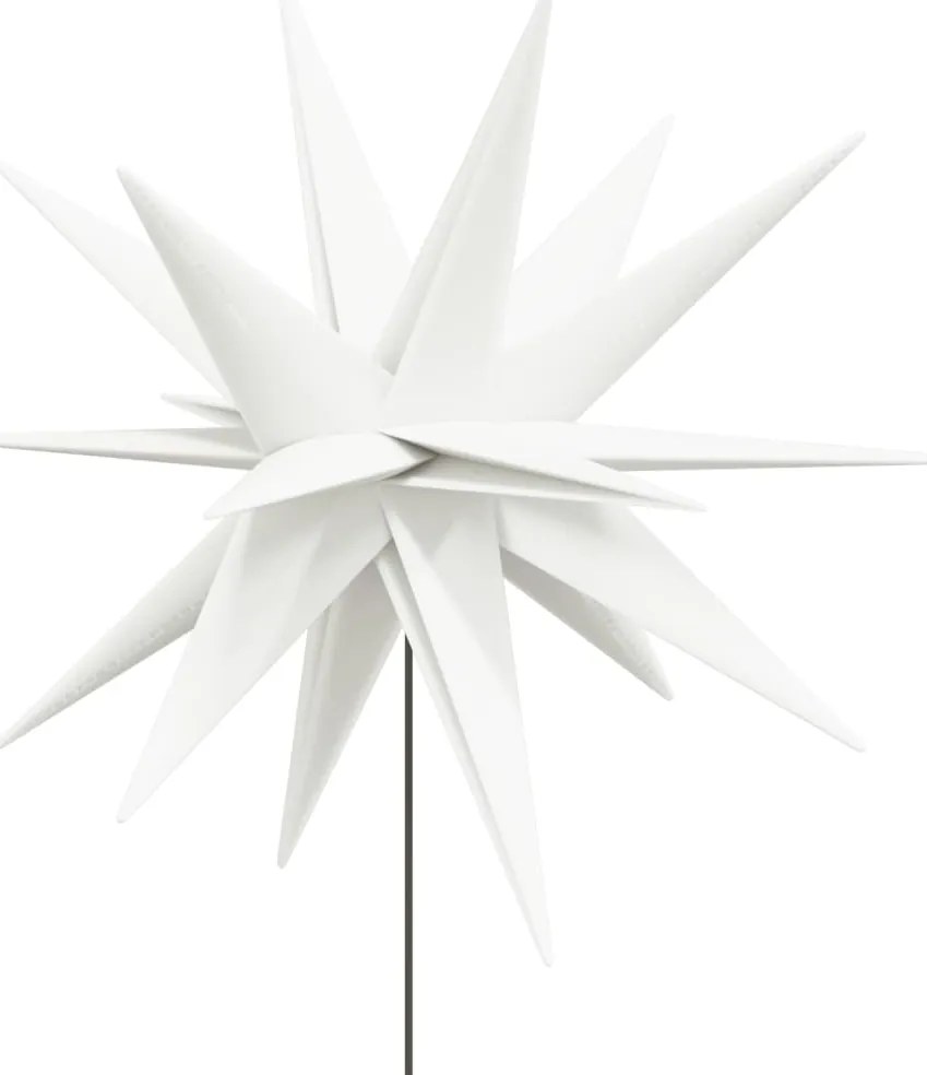 Luz de Natal com estaca LED dobrável 57 cm branco
