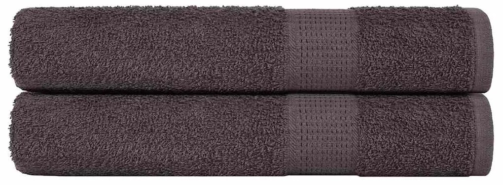 Toalhas 2 pcs 100x200 cm 360 gsm 100% algodão antracite