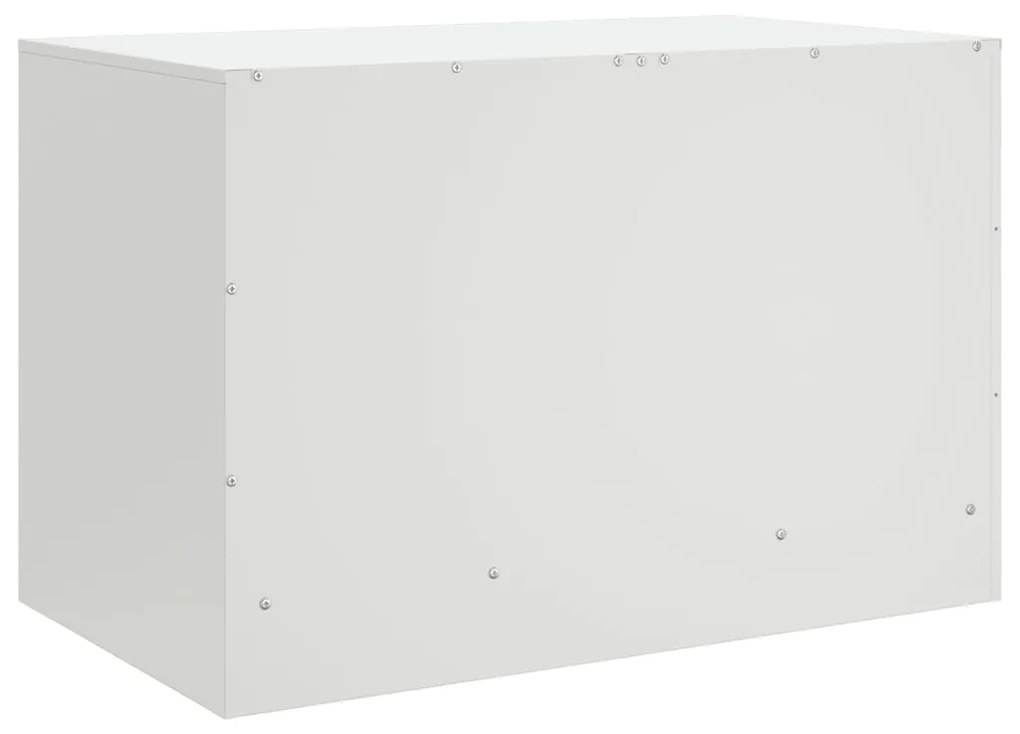 Móvel de TV 67x39x44 cm aço branco