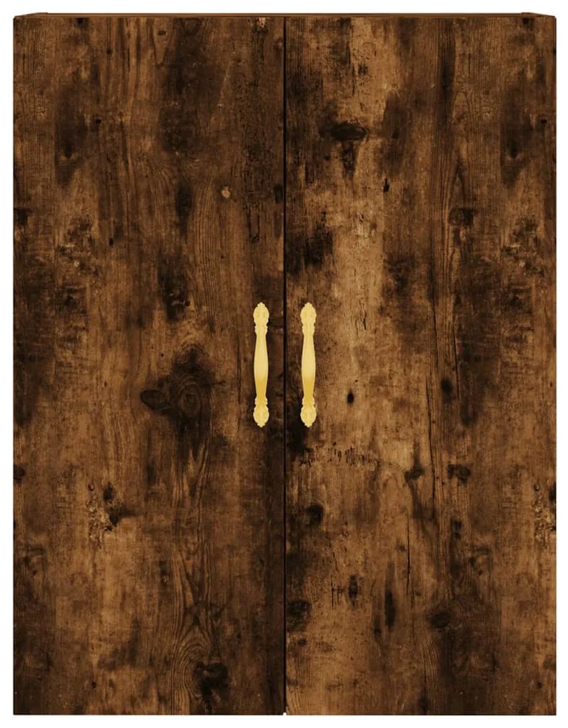 Armário de parede 69,5x34x90 cm carvalho fumado