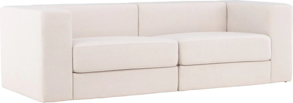 Sofá Dallas 4463, Branco, 238x94x70cm, 61 kg, Tecido