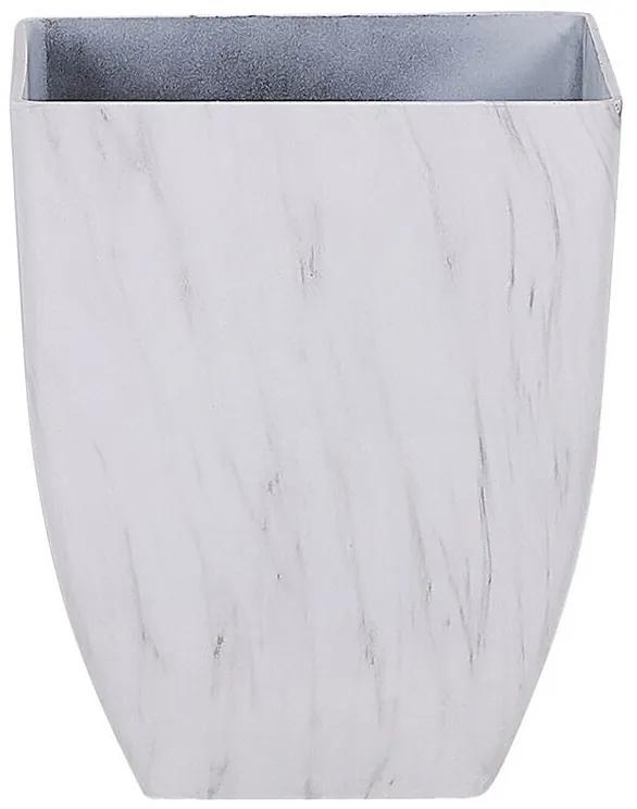 Vaso para plantas efeito de mármore 35 x 35 x 42 cm MIRO Beliani