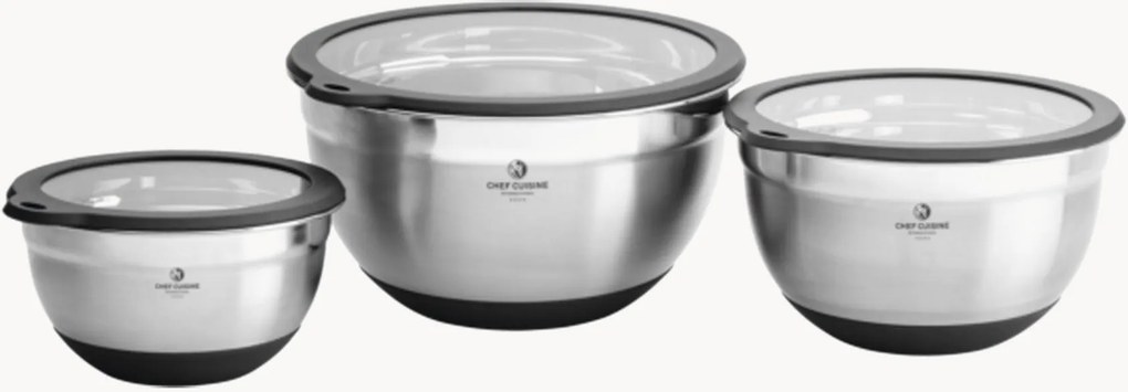 Taças com tampas de vidro Holden, conjunto de 3