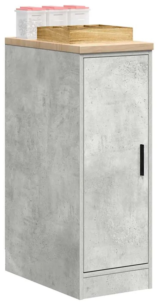 vidaXL Armário de arrumação de garagem betão cinzento 30x51x85 cm