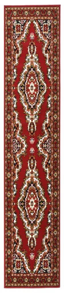 vidaXL Passadeira 60x450 cm polipropileno vermelho oriental