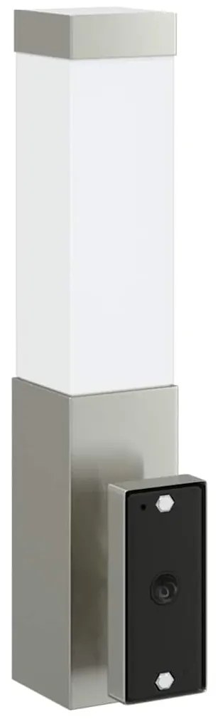 Luz de Parede Externa Prateada Aço Inoxidável IP44