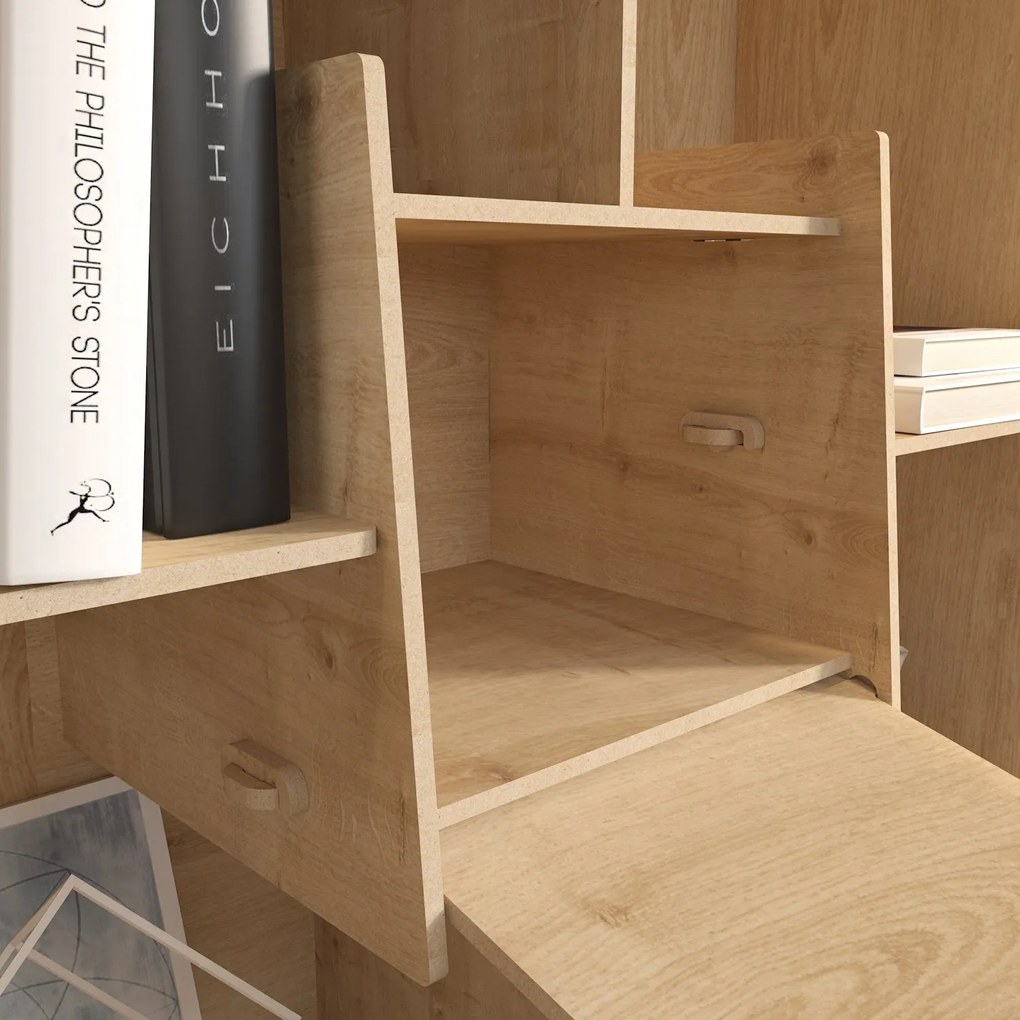 Estante Alimo – Carvalho – 136,7x138x27,5 cm