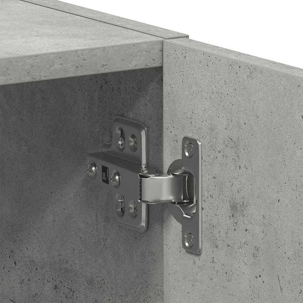 Armário sanita/máquina de lavar derivados madeira concreto cinza