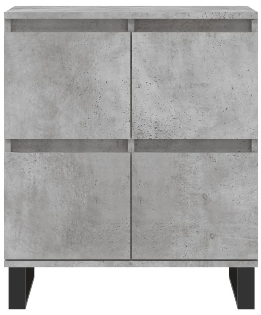 Aparadores 2 pcs derivados de madeira cinzento cimento