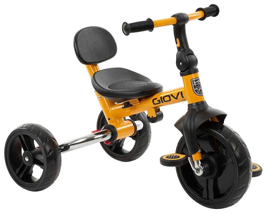 Triciclo para bebés Giovi Amarelo 2020