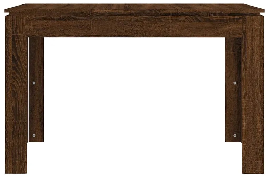 Mesa jantar 120x60x76 cm derivados de madeira carvalho castanho