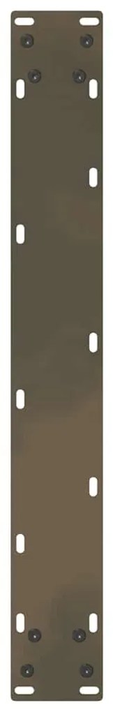 Pés para mesa de jantar em formato de U, 2 peças, aço natural, 60x(72-