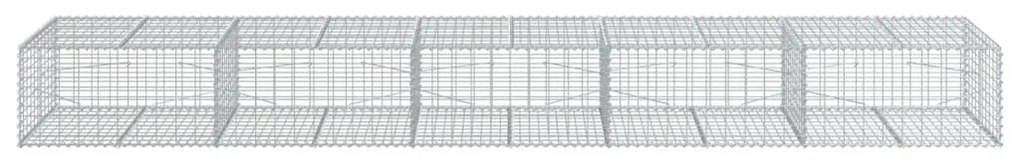 Cesto gabião com cobertura 500x100x50 cm ferro galvanizado
