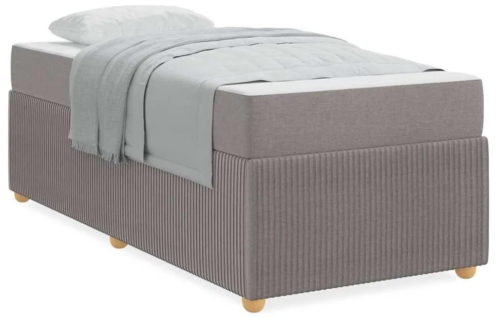 Estrutura da Cama Cinzento-acastanhado 90 x 190 cm tecido