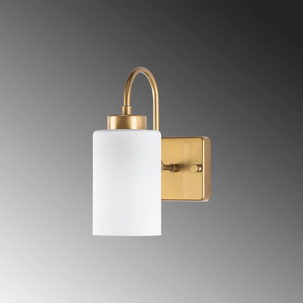 Aplique Duzsuz – Branco e Dourado – 10 x 23 x 24 cm