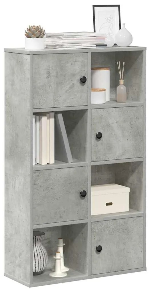 Estante 60x24x101,5 cm derivados de madeira cinzento cimento