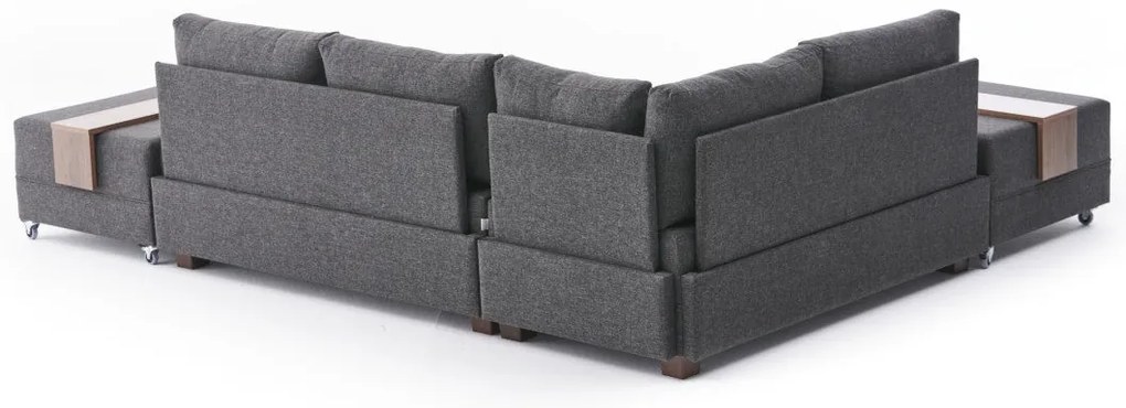 Sofá-Cama de Canto Fly – Antracite – 210x70x280 cm