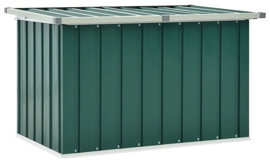 46257 vidaXL Caixa de arrumação para jardim 109x67x65 cm verde