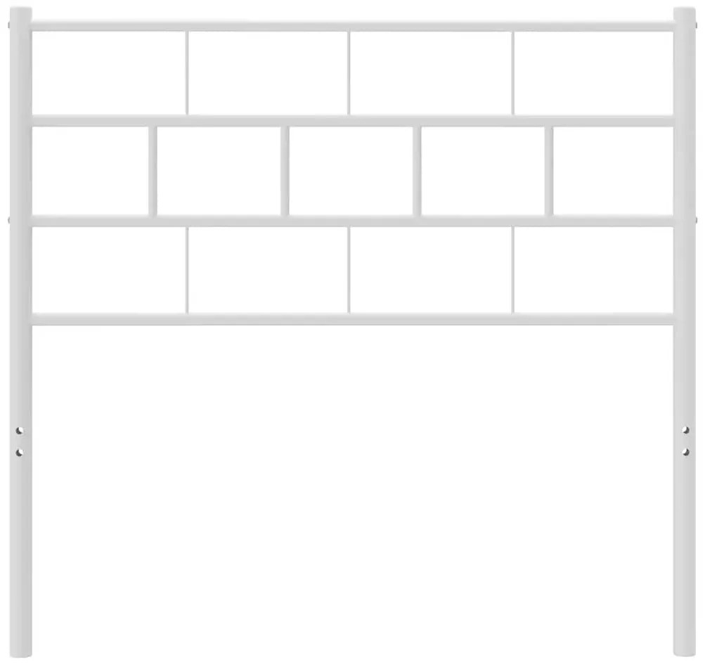 Cabeceira de cama 100 cm metal branco