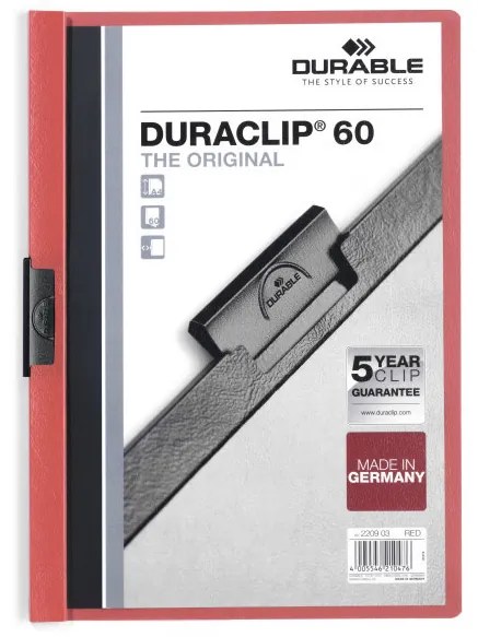 Dossier com Clipe Durable 60 Fls Vermelho