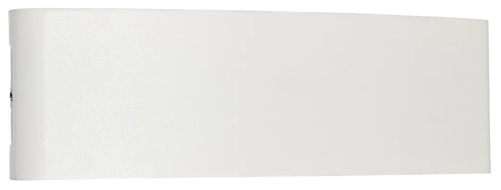 Candeeiro de parede exterior branco com LED 10 luzes IP54 - Silly Moderno