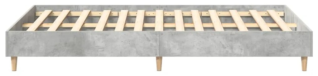 Estrutura de cama sem colchão 120x200 cm cinza cimento