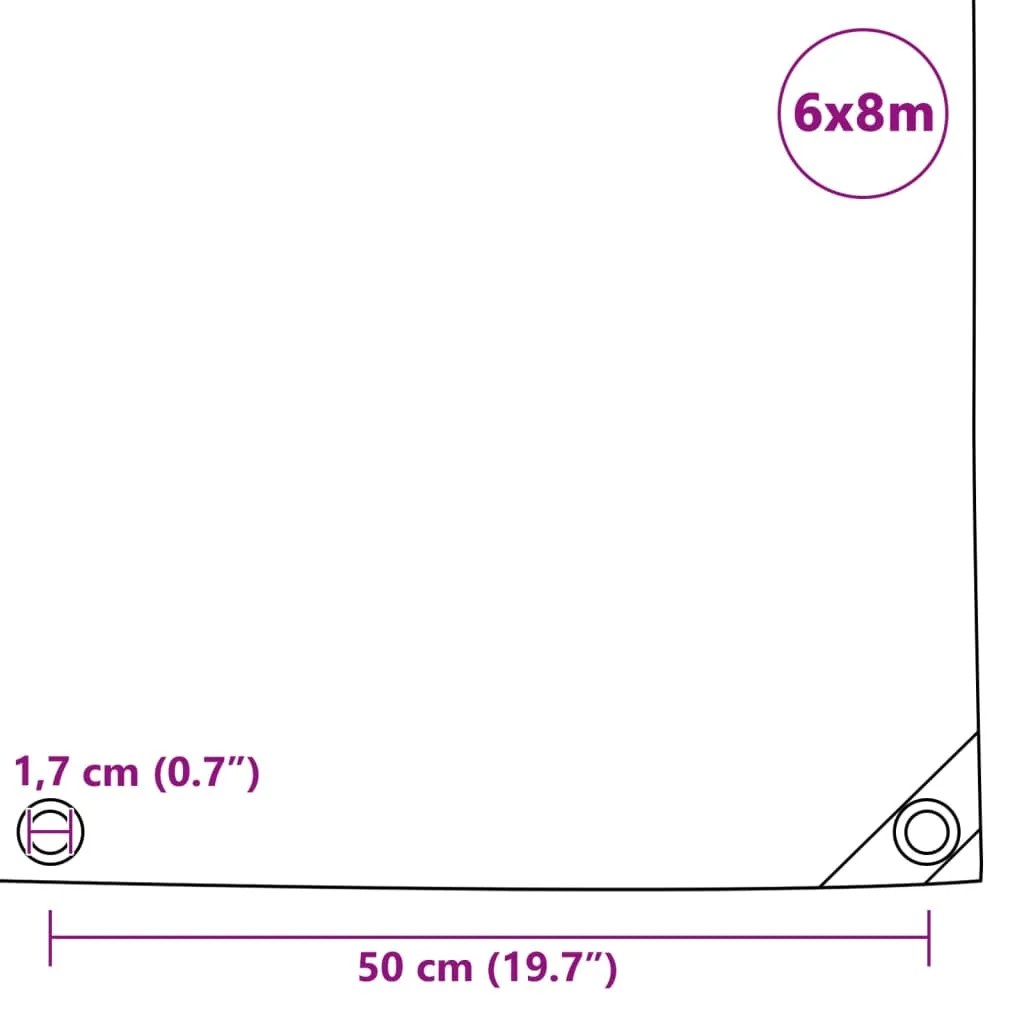 Lona 650 g/m² 6x8 m azul