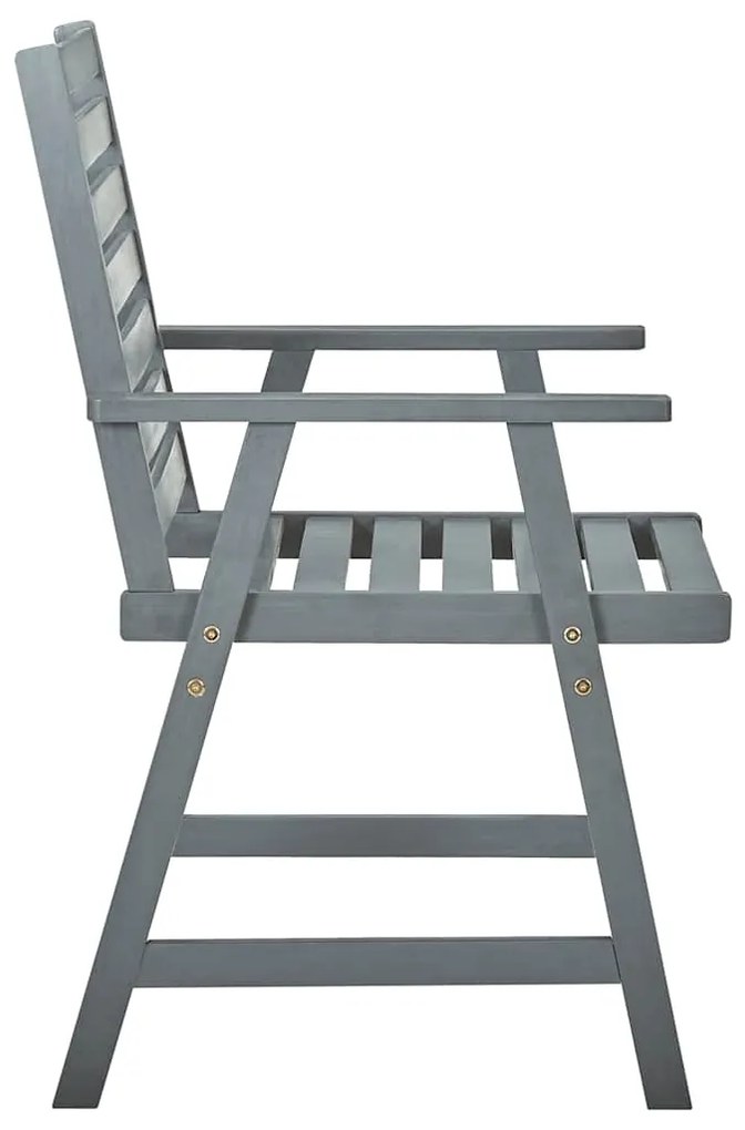 Cadeiras de jantar p/ jardim 3 pcs c/ almofadões acácia maciça
