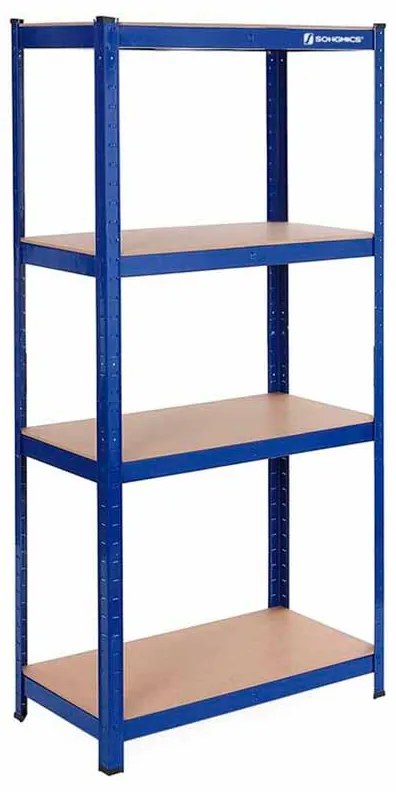 Estante de arrumação garagens, escritorio, arrumos cargas até 520 kg, 160 x 80 x 40 cm Azul