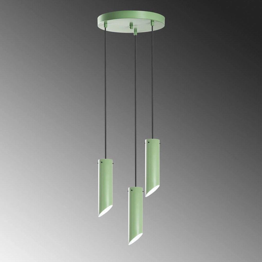 Chandelier Kesik – Mint – Diâmetro 40 cm