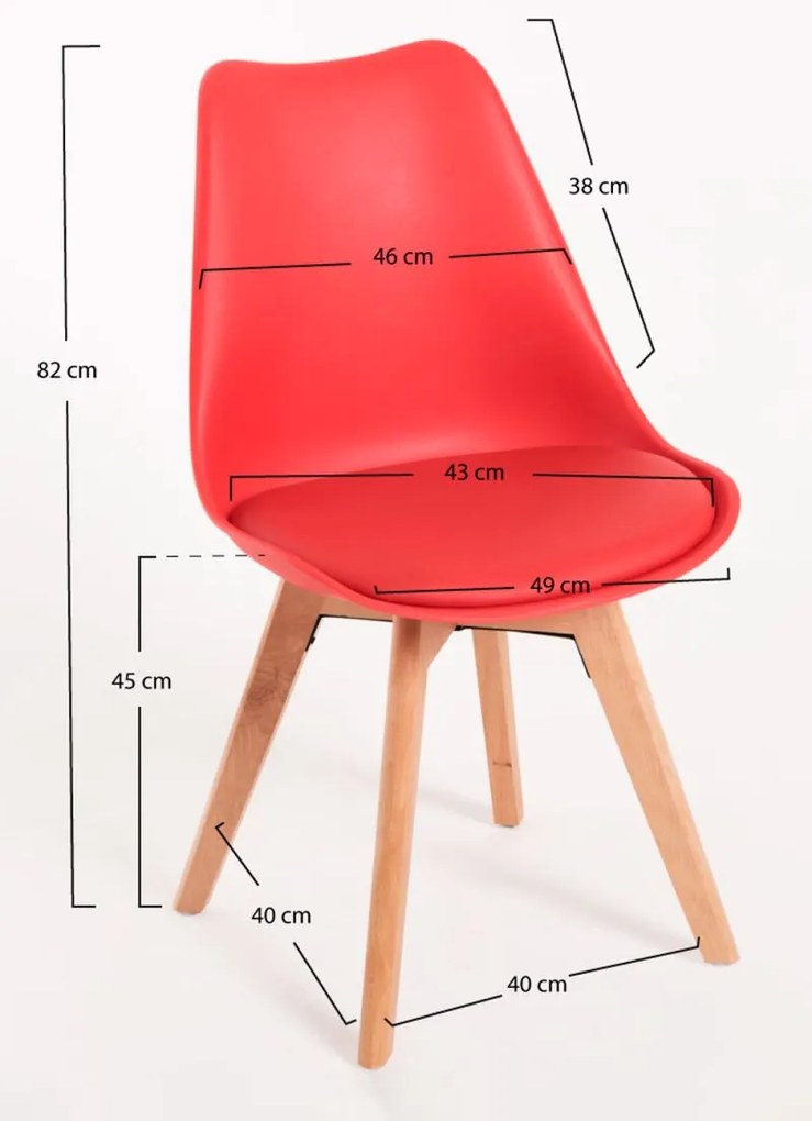 Cadeira Synk Basic - Vermelho
