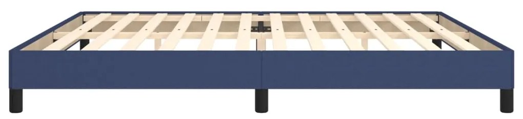 Estrutura de cama sem colchão 200x200 cm tecido azul