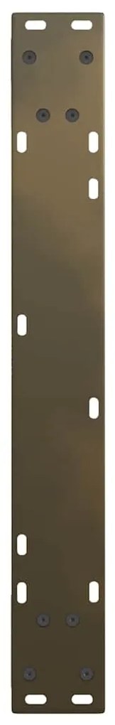 Pés para mesa de jantar em formato de V, 2 peças, aço natural, 60x(72-
