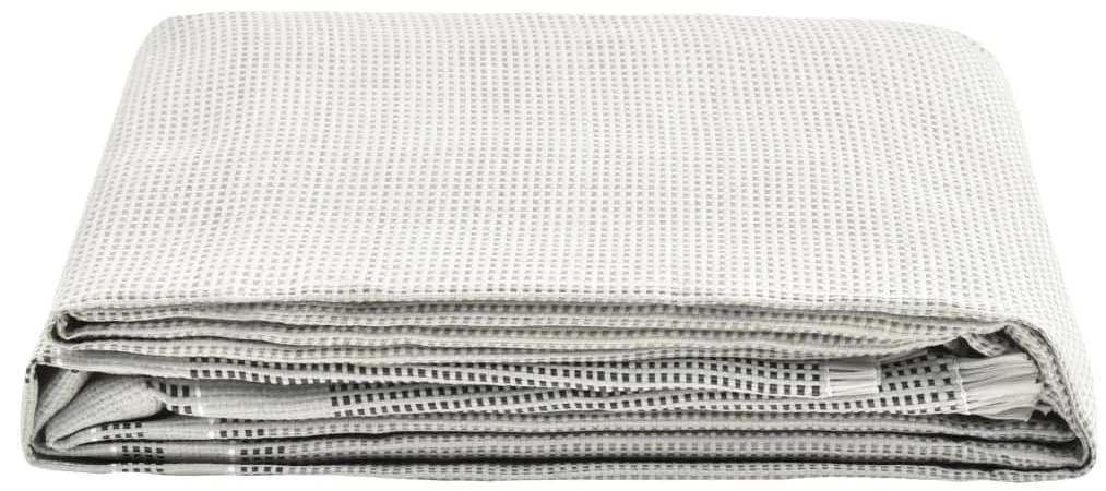 vidaXL Tapete de campismo para tenda 300x250 cm cinzento