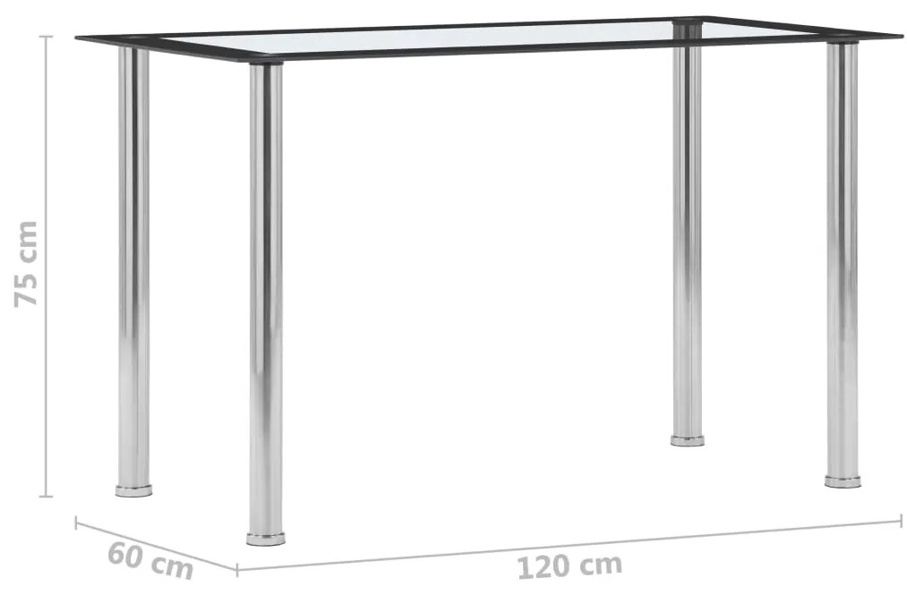 Mesa de Jantar Hart de 120cm em Vidro Temperado - Design Moderno