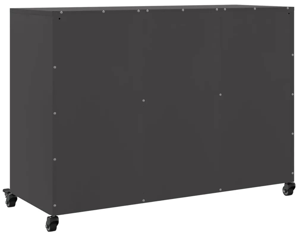 Aparador 100,5x39x72 cm aço preto