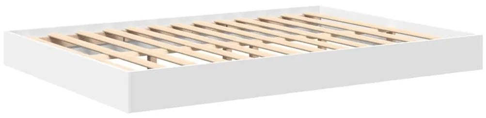 Cama estante 2 pcs Branco 140 x 200 cm Madeira processada