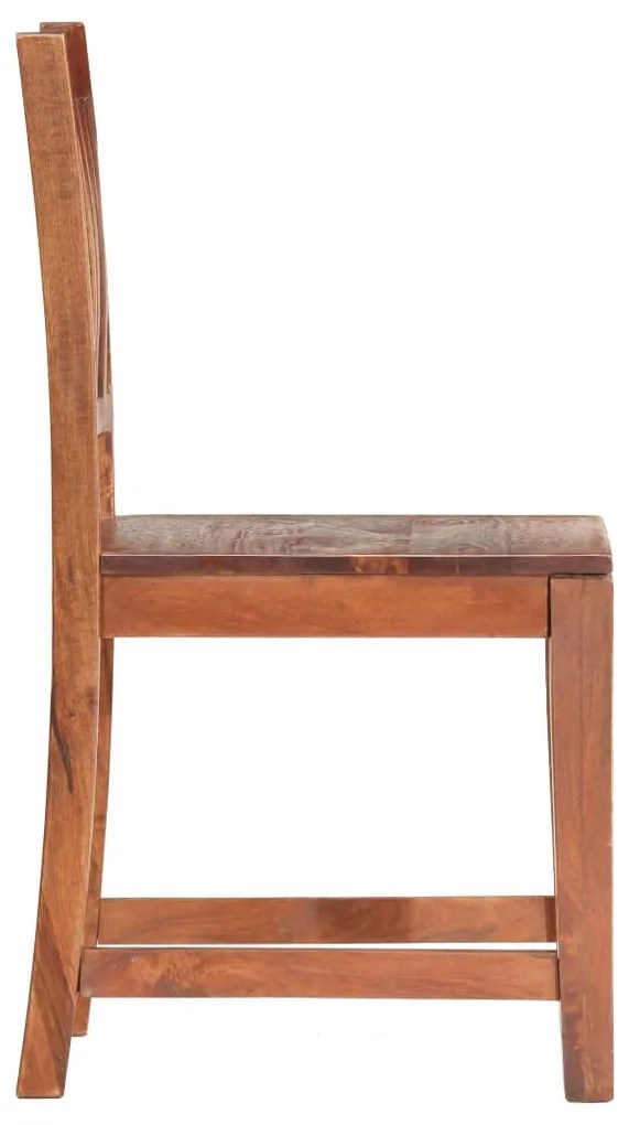 Cadeiras de jantar 2 pcs madeira de mangueira maciça