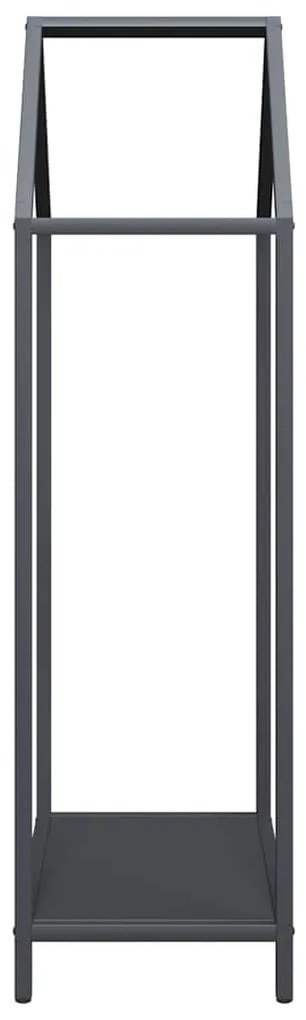 Suporte para lenha 40x25x90 cm aço laminado a frio antracite