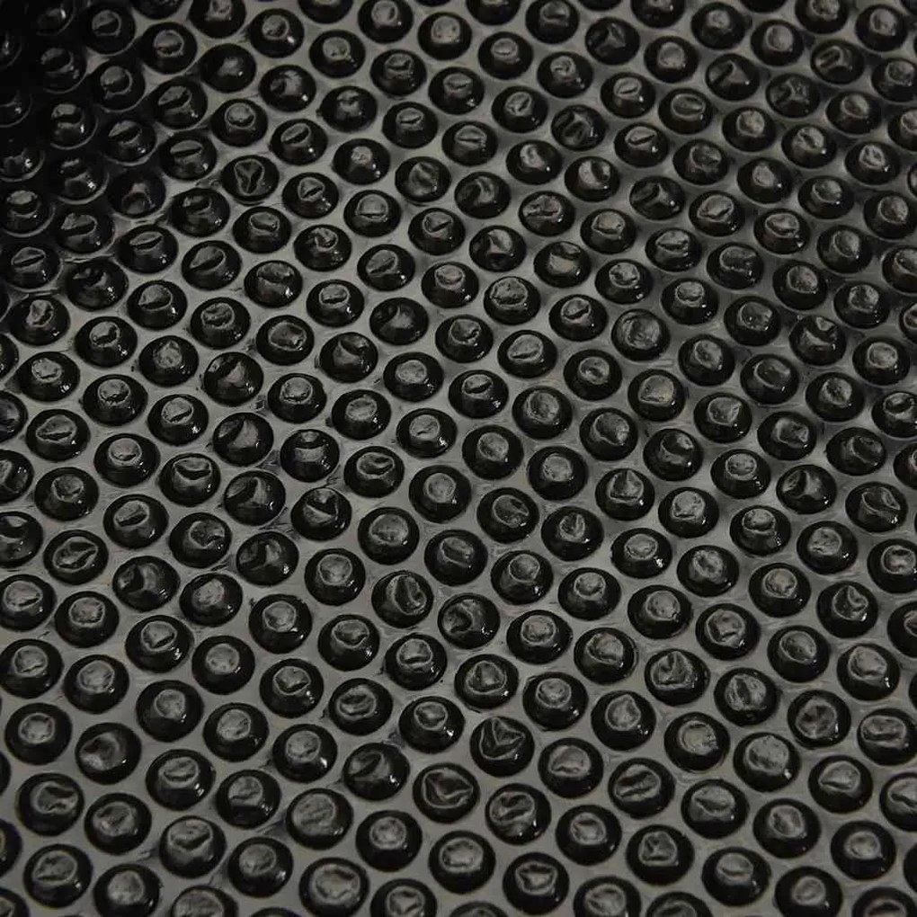 Capa solar flutuante de PE para piscinas preta 10x5 m