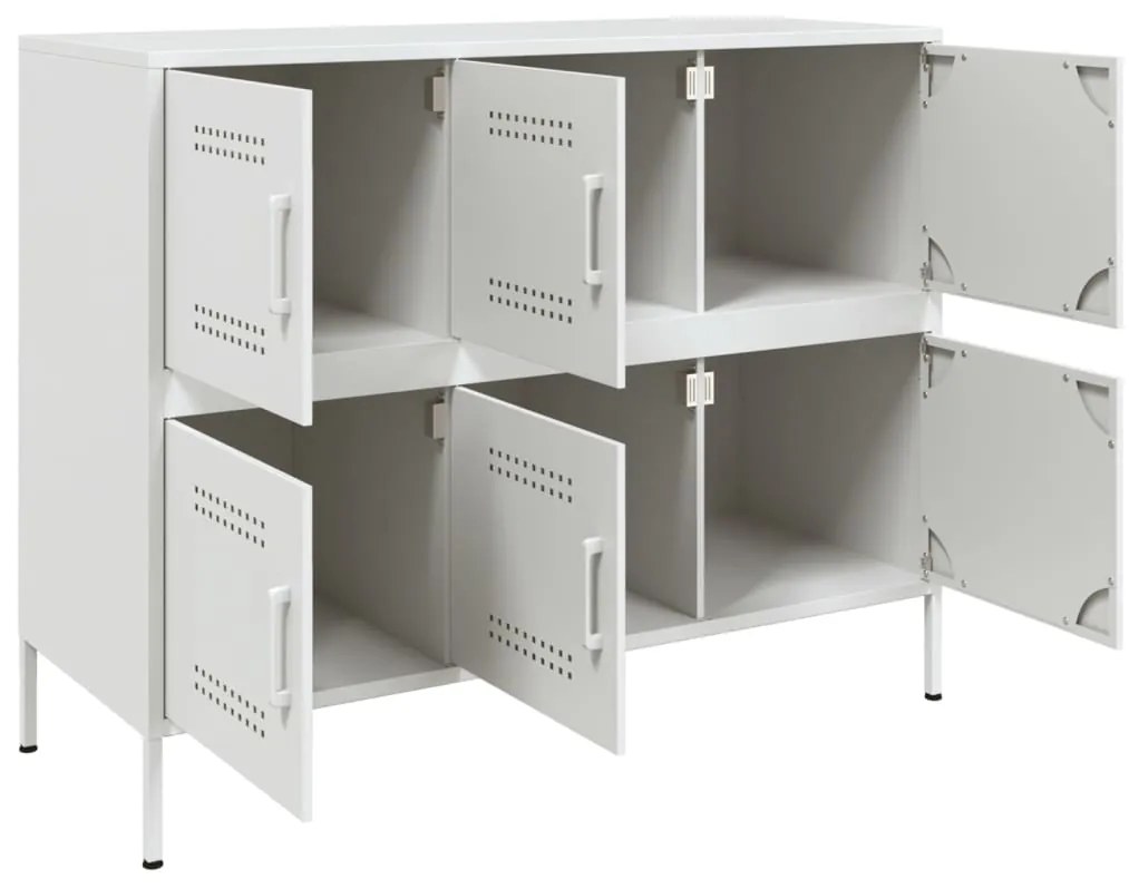 Aparador 100,5x39x79 cm aço branco