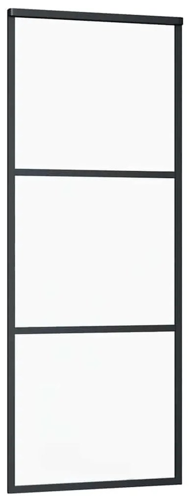 Porta deslizante c/ conj. ferragens 76x205cm vidro ESG preto