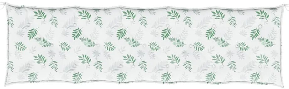 Almofadões p/ bancos de jardim 2pcs tecido oxford padrão folhas